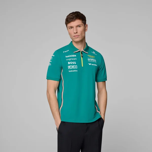 Aston Martin F1 2025 Team Polo Shirt - Image 3