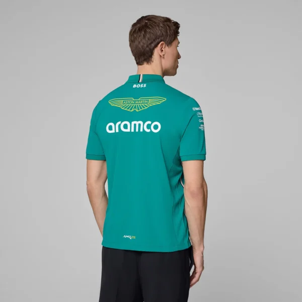 Aston Martin F1 2025 Team Polo Shirt - Image 4