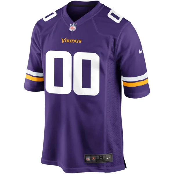 Men's Minnesota Vikings Nike Purple Custom Game Jersey - Image 2